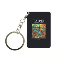 Thumbnail for TAIPEI - Poster - Key Chain - Black