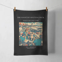 Thumbnail for VINTAGE G4221 - The Rooftop Spotting Deck - Designed Towels design on black