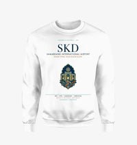 Thumbnail for Samarkand International Airport (SKD) design on white sweatshirt