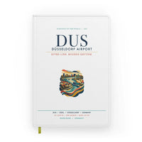 Thumbnail for Düsseldorf Airport (DUS) design on white notebook