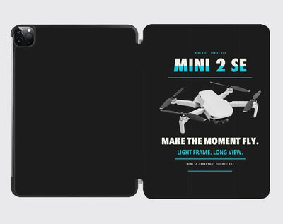 DJI Mini 2 SE design on black ipad tablet case