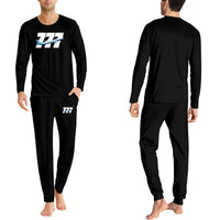 Thumbnail for Super Boeing 777 men pajamas - Black