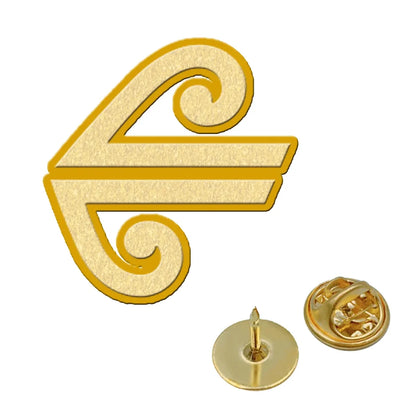 Air New Zealand Airlines aviation hollow pin in polished alloy.