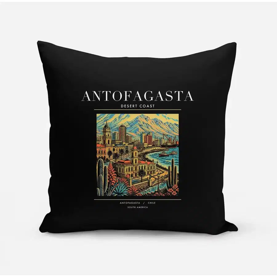 ANTOFAGASTA - Poster - Pillow - Black