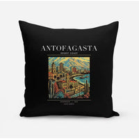 Thumbnail for ANTOFAGASTA - Poster - Pillow - Black