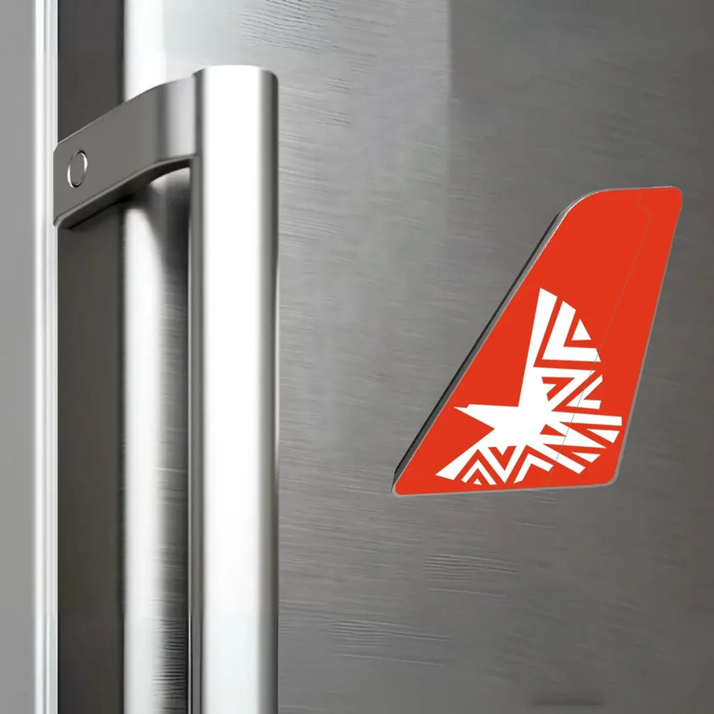 Mozambique Airlines aviation design tail magnet in 3D metal with magnetic back.