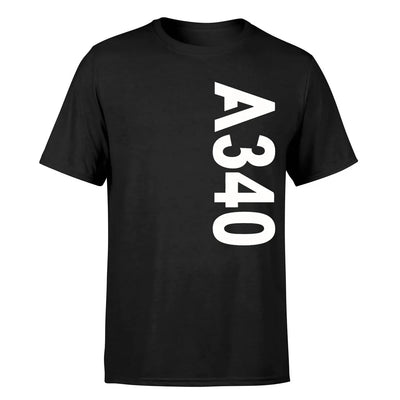 Airbus A340 Side Text aviation t-shirt
