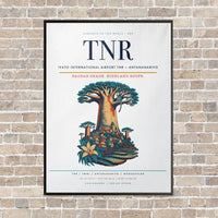Thumbnail for Ivato International Airport TNR — Antananarivo vertical canvas print - framed - white background