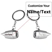 Thumbnail for Customisable How Planes Fly Jet Engine Key Chain