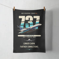 Thumbnail for Boeing 737-900ER design on black towel