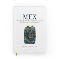 Thumbnail for Mexico City Benito Juarez International Airport (MEX) design on white notebook