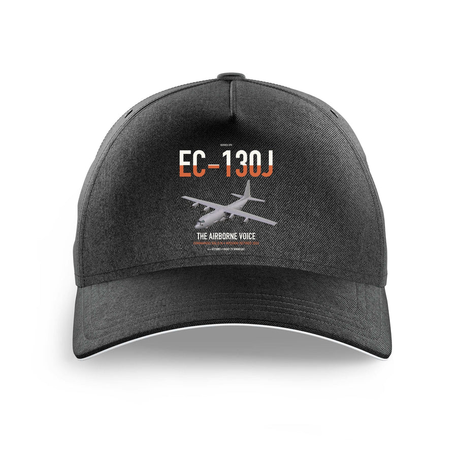 EC-130J Commando Solo III design on black printed hat