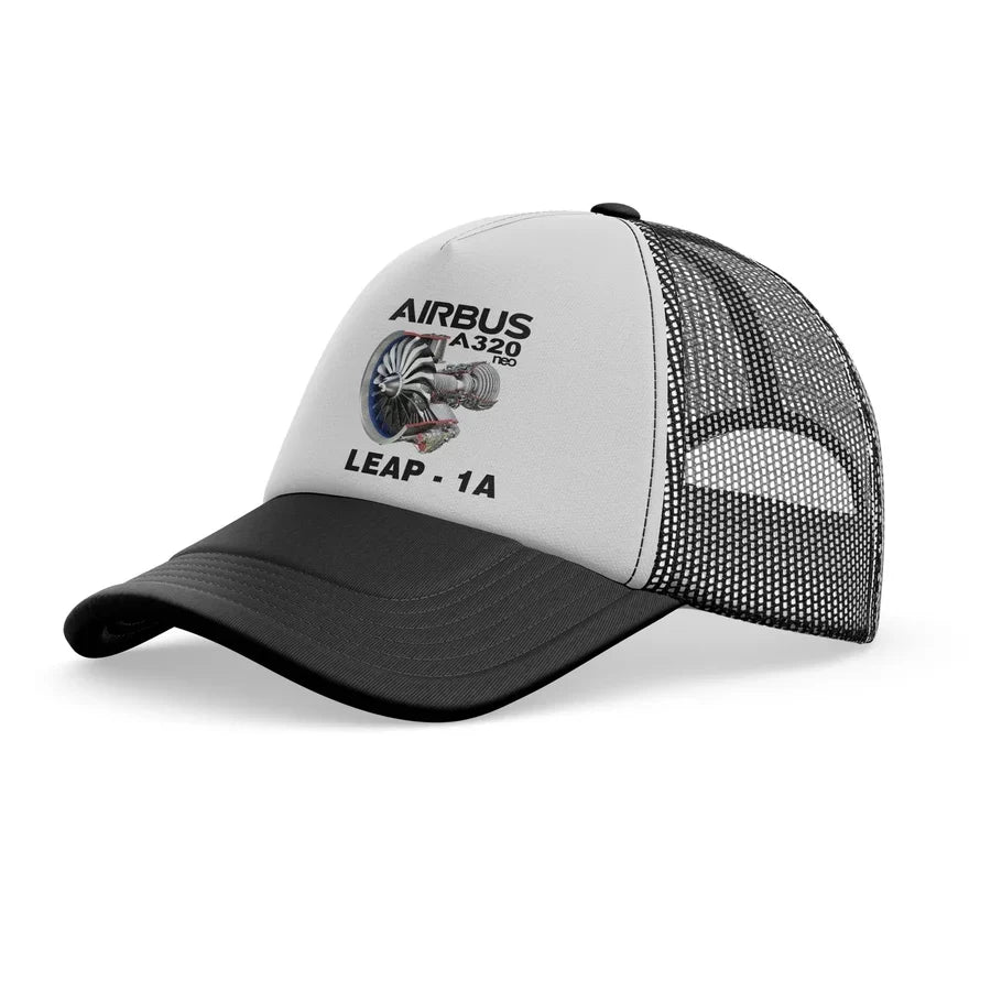 Airbus A320neo & Leap 1A Engine trucker cap - black
