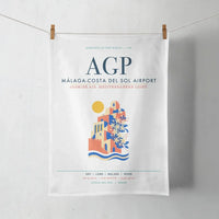 Thumbnail for Malaga-Costa del Sol Airport (AGP) design on white towel