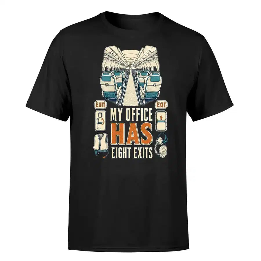 SIGNAL 223 - My Office Has Eight Exits - Premium T-Shirt design on black premium t shirt
