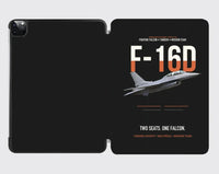 Thumbnail for F-16D Fighting Falcon Two Seats One Falcon design on black ipad tablet case