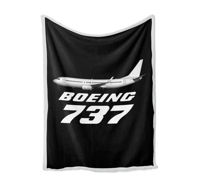 The Boeing 737 Bed Blankets & aviation print on soft fleece blanket.