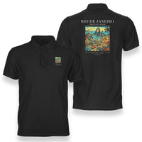 Thumbnail for RIO DE JANEIRO - Poster - Double-Side Polo - Black