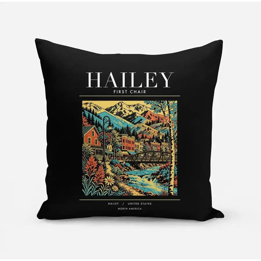 HAILEY - Poster - Pillow - Black
