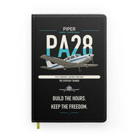 Thumbnail for Piper PA-28 Cherokee design on black notebook