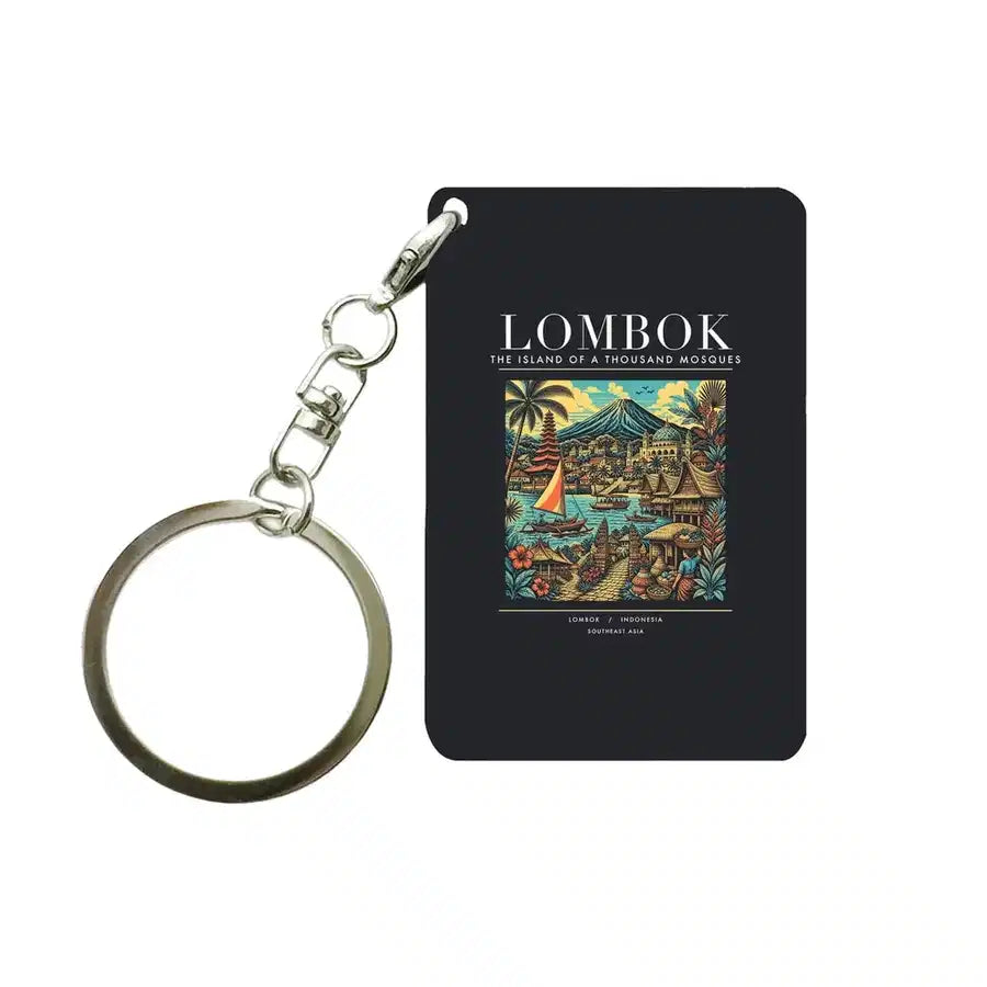 LOMBOK - Poster - Key Chain - Black