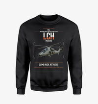 Thumbnail for HAL LCH Prachand design on black sweatshirt