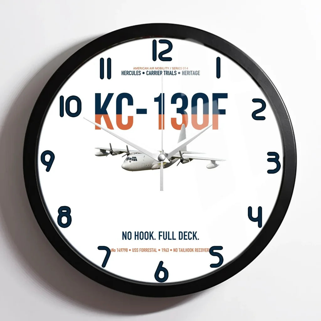 KC-130F BuNo 149798 design on white framed wall clock