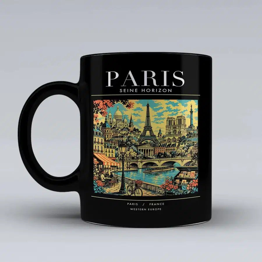 PARIS - Poster - Mug - Black