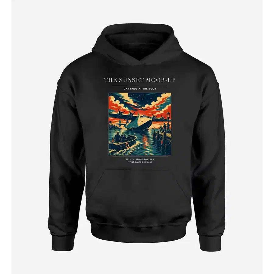 VINTAGE G4277 - The Sunset Moor-Up - Premium Hoodie design on black premium
