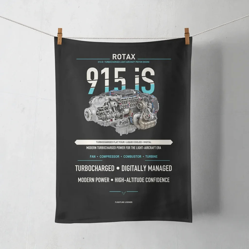 915 iS design on black towel
