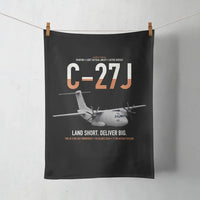 Thumbnail for C-27J Spartan design on black towel