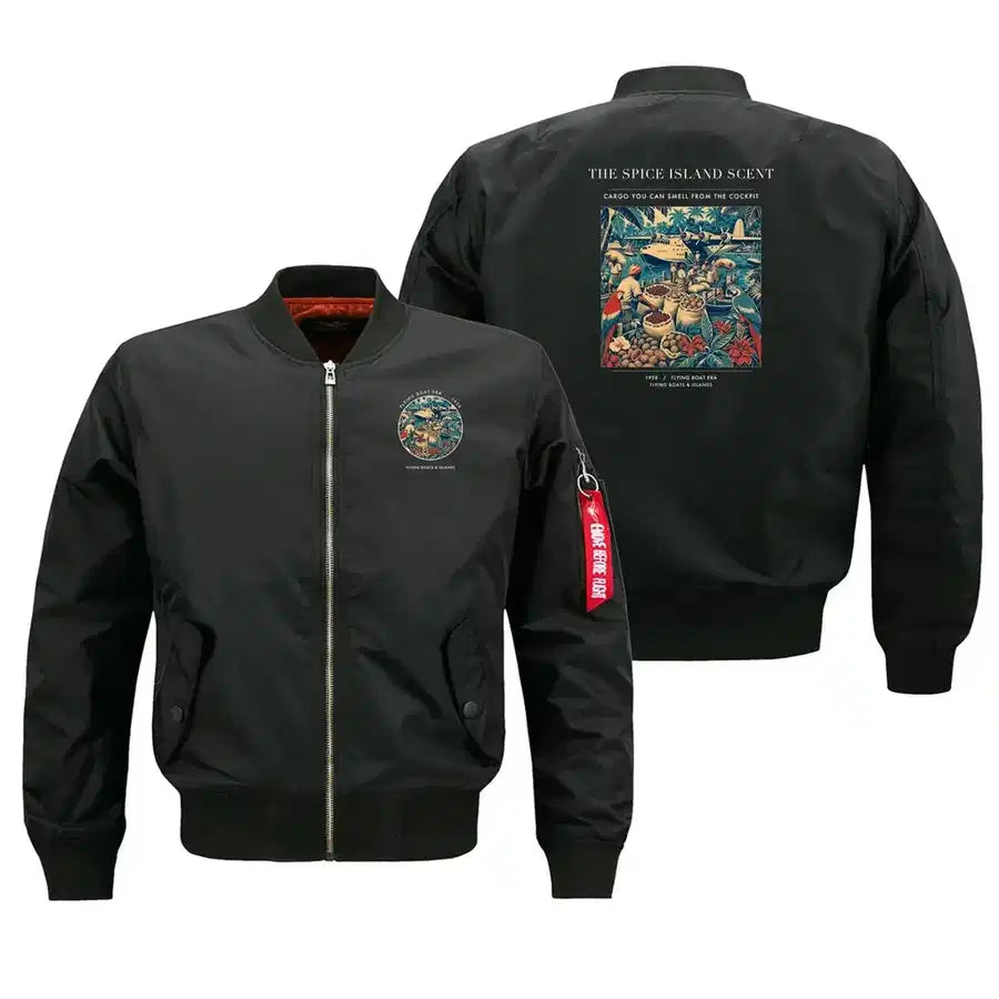 VINTAGE G4279 - The Spice Island Scent - Bomber Jacket design on black