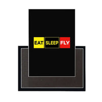 Thumbnail for Eat Sleep Fly (Colourful) aviation design magnet in strong neodymium core.