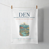 Thumbnail for Denver International Airport (DEN) design on white towel