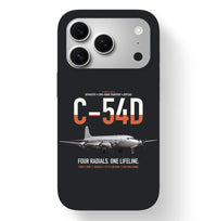 Thumbnail for C-54D Skymaster design on black magsafe iphone case, for iPhone 17 Pro