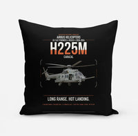 Thumbnail for Airbus Helicopters H225M Caracal design on black pillow
