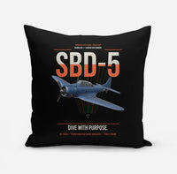 Thumbnail for SBD-5 Dauntless design on black pillow