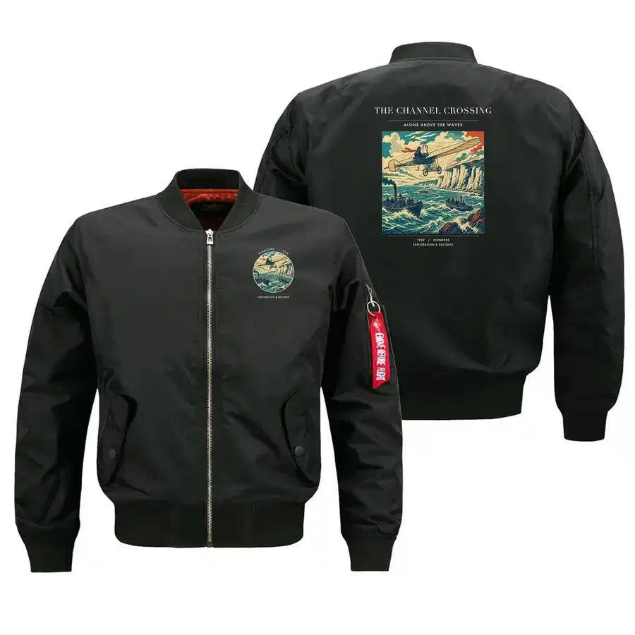 VINTAGE G4002 - The Channel Crossing - Bomber Jacket design on black
