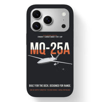 Thumbnail for MQ-25A STINGRAY design on black magsafe iphone case, for iPhone 17 Pro