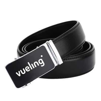 Vueling Airlines aviation design men's belt, leather construction.