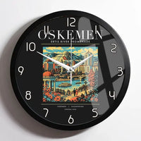Thumbnail for OSKEMEN - Poster - Wall Clock Framed - Black