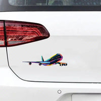 Thumbnail for Multicolor Airplane Car aviation design car sticker in weather-resistant vinyl.