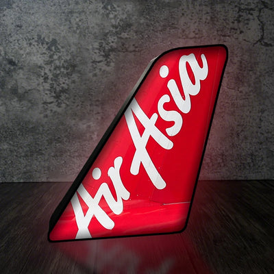 AirAsia Airlines Led Aircraft Tail aviation art 3D aircraft tail lamp in premium acrylic with LED.