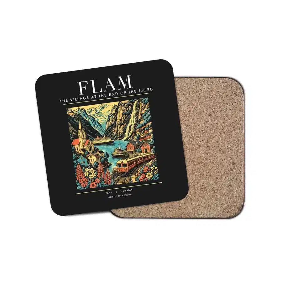 FLAM - Poster - Coaster - Black