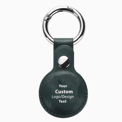 Your Custom Design & Image & Logo & Text Design For Apple Airtags Case PU Leather Keychain Protective aviation print AirTag case.
