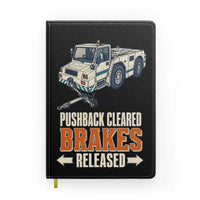Thumbnail for Pushback Cleared Brakes Released design on black notebook