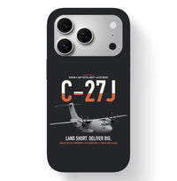 Thumbnail for C-27J Spartan design on black magsafe iphone case, for iPhone 17 Pro