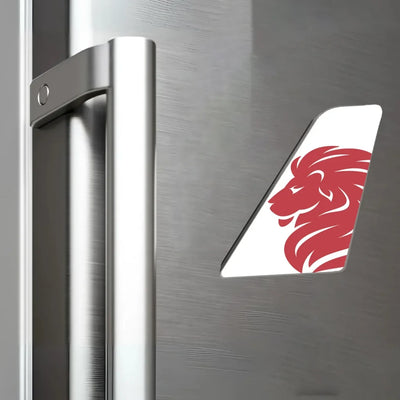 FlyArystan Airlines aviation design tail magnet in 3D metal with magnetic back.