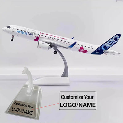 Side view of Airbus A321 (Original Livery) Airplane Model F-WXLR (1/200 Scale - 22CM) aviation 16-18cm scale model aircraft i.