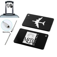 Thumbnail for Mesa Airlines Aluminum Luggage tag in black